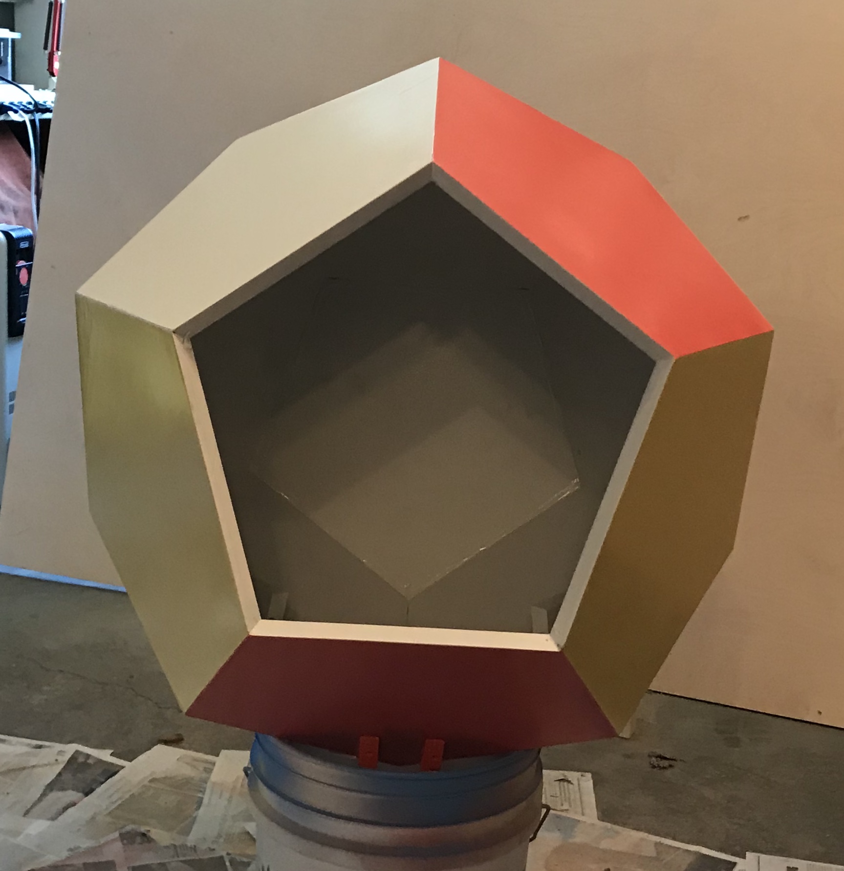 Dodecahedron painted